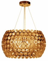 Salon w stylu glamour z lampą ABROS firmy Candellux