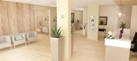 Klinika rehabilitacyjna Praha Medical Center w Arabii Saudyjskiej - strefa damska - wnętrze zaprojektowane przez Forbis Group