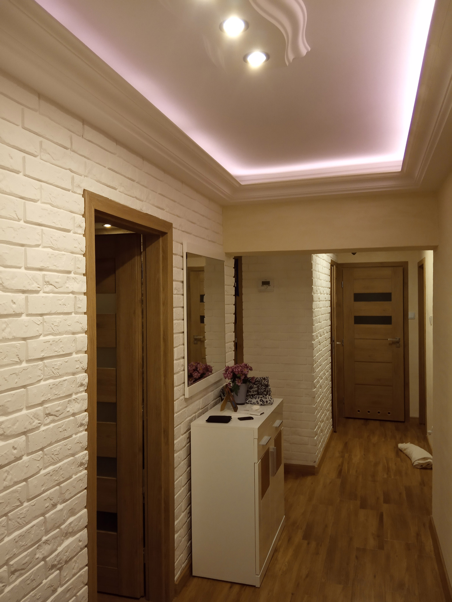 Stara cegła 3D styropian - realizacja